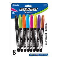 BAZIC BC FINE TIP PERMA MARKERS