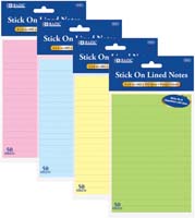 BAZIC 50CT 4X6 STICK-ON NOTES