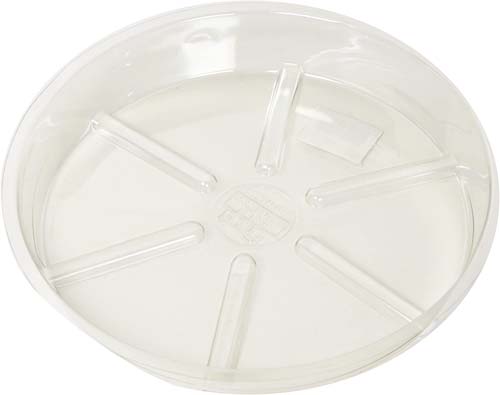 SAUCER PLASTIC CLEAR 6IN