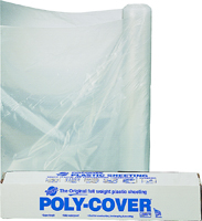 ORGILL POLY 6X10-C Poly Film, 100 ft L, 10 ft W, 6 mil Thick, Clear