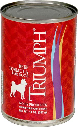Triumph 6600200 Natural, Premium Dog Food, Beef, 14 oz Can