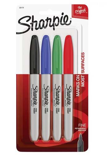 SHARPIE FINE 4COLOR SET CARDED