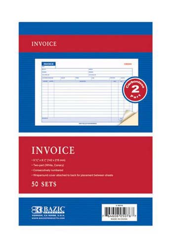 BAZIC 2P CARBONLESS INVOICE