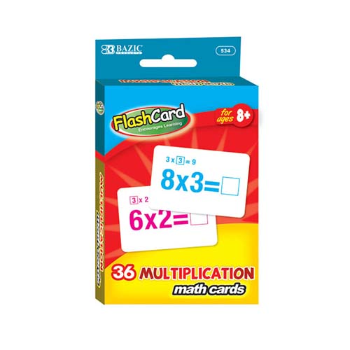 BAZIC MULTIPLICATION FLASH CARD