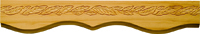 Waddell MLD359 Scalloped Emboss Molding, 96 in L, 2 in W, Pine
