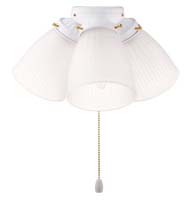 Boston Harbor Ceiling Fan Light Kit, 190 W, Candelabra, 3, 60 W Lamp,