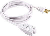 EXTENSION CORD SAFETY WHT 12FT