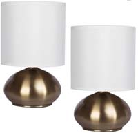 TOUCH ACCENT LAMP GOLD 2PK