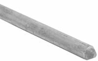 Erico 815860UPC Grounding Rod, 5/8 in Dia Nominal, 6 ft L, Steel, Galvanized