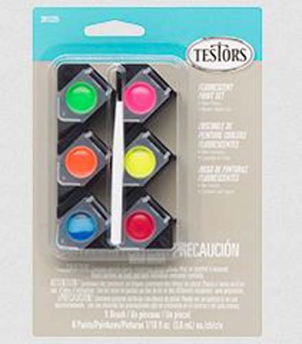 TESTORS PAINT SET FLUO 6COLOR