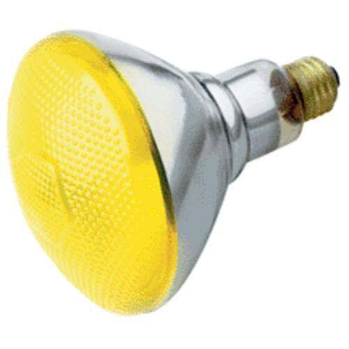 BULB FLOOD 100W YELLOW OUTDOOR #