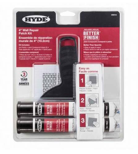 HYDE 4"WALL REPAIR PATCH KIT