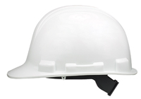 MSA SWX00344 Hard Hat, 4-Point Textile Suspension, HDPE Shell, White