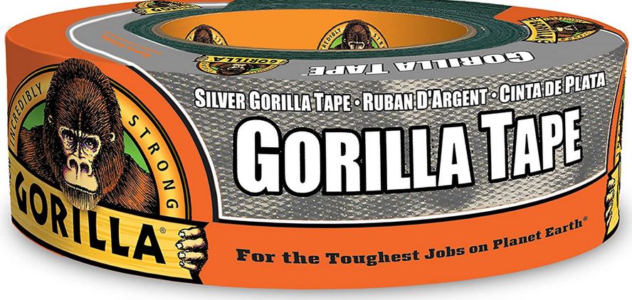 Gorilla 6074004 Heavy-Duty Duct Tape, 35 yd L, 2 in W, Silver