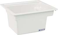 Mustee 25 Vector Multi Task Sink, 22-Inch x 25-Inch, White
