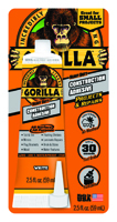 Gorilla 8020002 Construction Adhesive, 2.5 oz Tube
