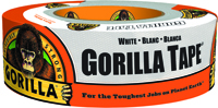 Gorilla 6025001 Heavy-Duty Duct Tape, 30 yd L, 2 in W, Rubber Adhesive,