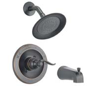 Delta Bronze Single Tub And Shower Faucet