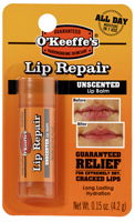 O'Keeffe's Lip Repair K0700108 Lip Balm, 0.15 oz