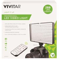 Vivitar VIV-VL-288 Professional Bi-Color LED Video Light