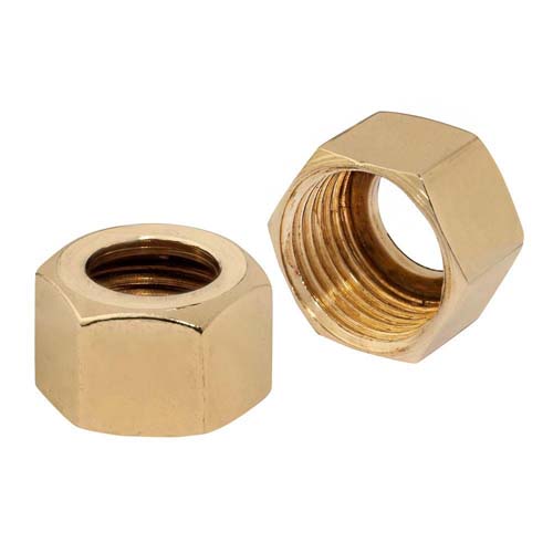 BASIN SUPPLY NUT  BRASS #0826P