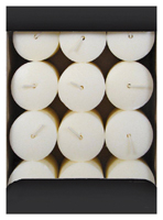 Candle-Lite 1276250 Flat Top Votive Scented Candle, White