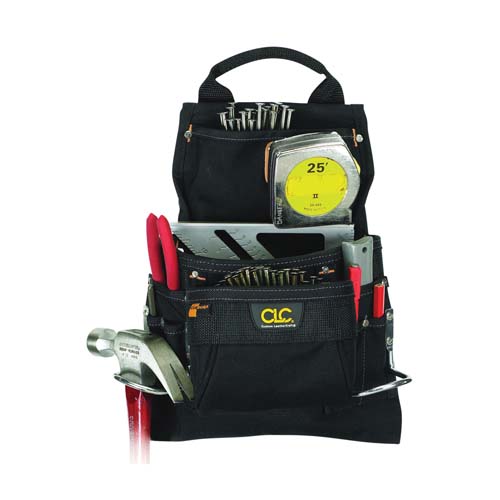 Departments CLC Tool Works Nail/Tool Bag, 9Pocket, Polyester, Black