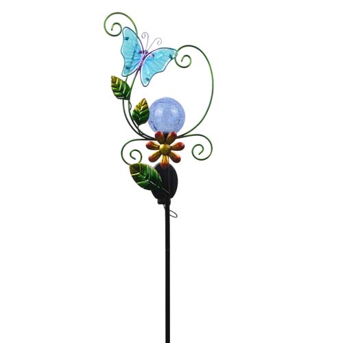 SOLAR BUTTERFLY STAKE BLUE