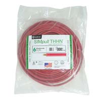 WIRE 6-19 STR THHN RED 100FT