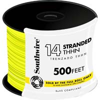 WIRE 14 YELLOW 500FT STR THHN