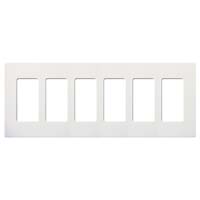 CW WALL PLATE 6G DECOR #2166W WH