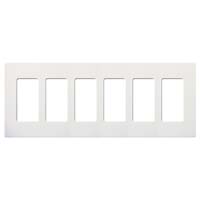 CW WALL PLATE 6G DECOR #2166W WH