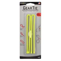 12" NEON YELLOW GEAR TIE 2PK