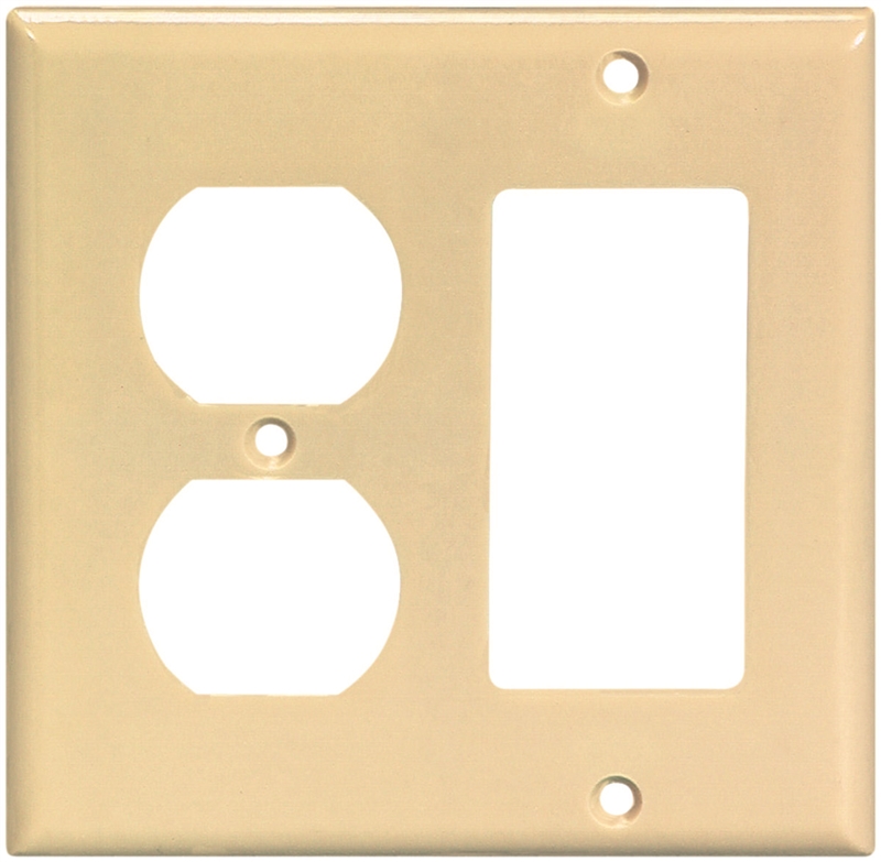 CW WALL PLATE THERMOSET 8G IVORY