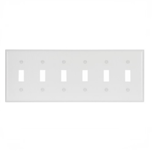 CW WALLPLATE SW 6G WHITE #2156W