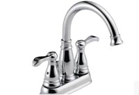DELTA Porter 25984LF-ECO Bathroom Faucet, 2-Faucet Handle, 7 in H Spout,