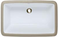 UNDERMOUNT RECT SINK WHITE