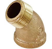 ELBOW 45 ST. BRASS 1/2 #451-103