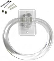 ACP TOWEL RING W/CLEAR RING CLIP