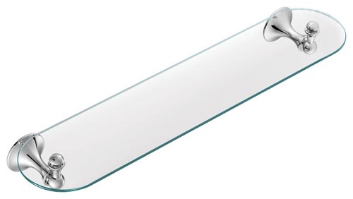 LOUNGE GLASS SHELF CHROME