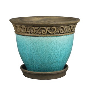 8" CADIZ PLANTER TEAL