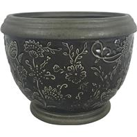 8" GRACIE PLANTER DEEP GRAY