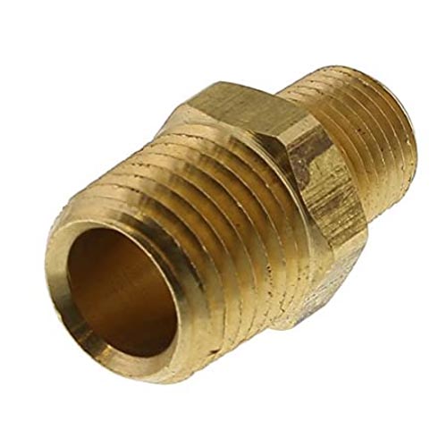 HEX NIPPLE BRASS 1/4X1/8 123-42