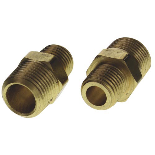 HEX NIPPLE BRASS 3/8X1/4 #123-64