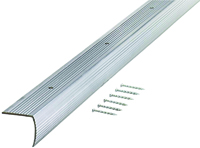 M-D 78105 Stair Edging, 73.63 in L, 1.28 in W, Aluminum