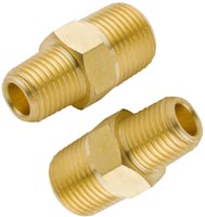 HEX NIPPLE BRASS 3/8X1/8