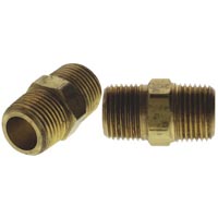 HEX NIPPLE BRASS 1/2X1/2 392423