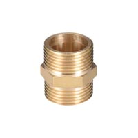 HEX NIPPLE BRASS 3/4X3/4