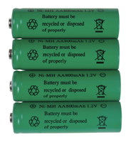 Boston Harbor Fusion Rechargeable Batteries, 800 Mah Aa Battery, Ni-Mh, 1.2