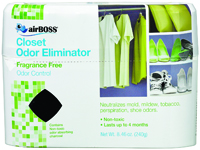 airBOSS 59.6T Closet Odor Eliminator, 8.4 oz Bag